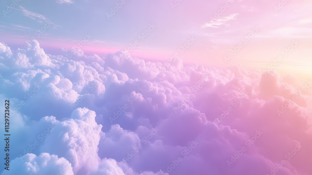 custom made wallpaper toronto digitalBeautiful heavens above celestial concept background banner - beautiful blue pink purple green lilac light filled heavenly ethereal cloud scape depicting the heavens above. space background.