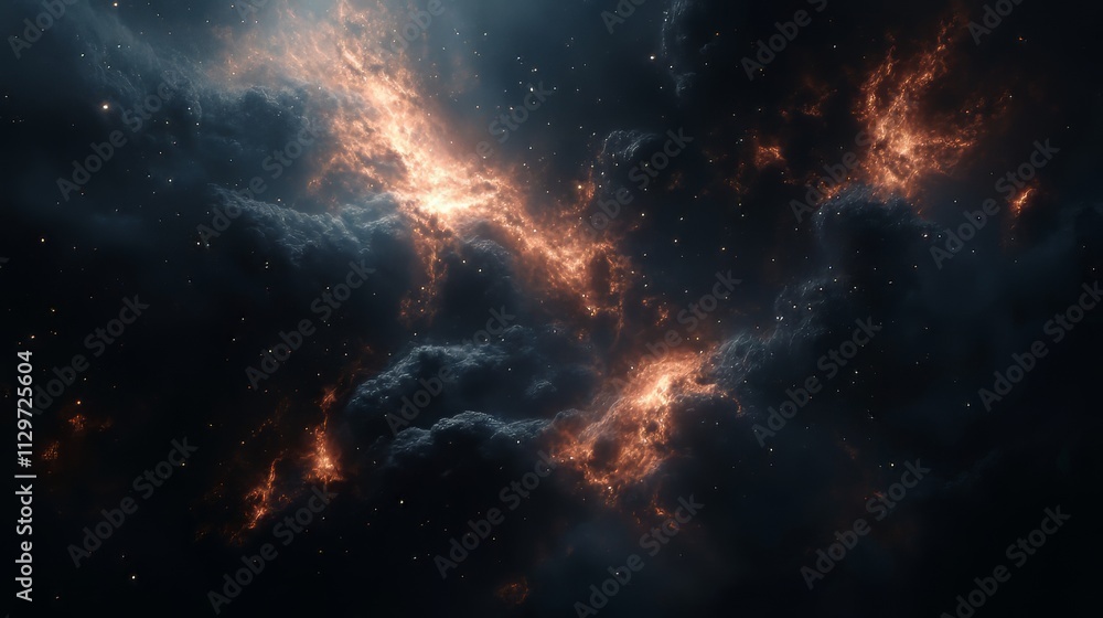 Fototapeta premium Nebula and galaxies in space abstract cosmos background. space background. Ultra realistic. Photorealistic