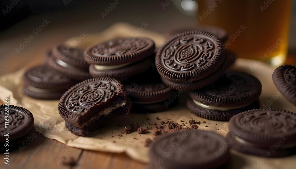 Chocolate Sandwich Cookies with Cream Filling Chocolate Sandwich Cookies with Cream Filling