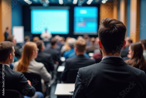 Wallpaper Mural Professional Business Conference: Engaging Audience, Expert Speaker, Corporate Event, Networking Opportunity Torontodigital.ca