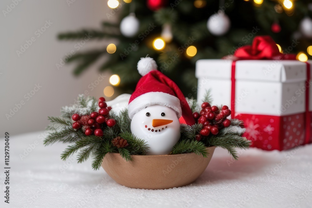 Festive Snowman Christmas Centerpiece Festive Snowman Christmas Centerpiece