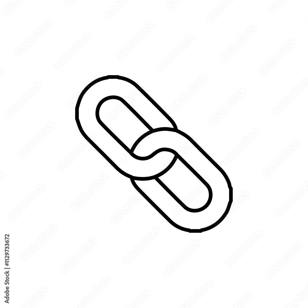 link icon Flat symbol set outline link icon Flat symbol set outline