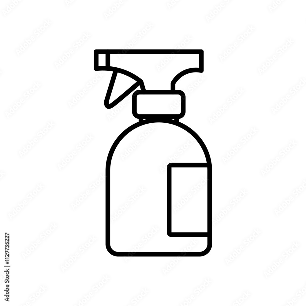 spray icon Flat symbol set outline spray icon Flat symbol set outline