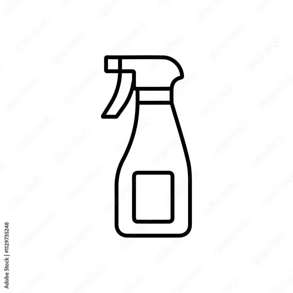 spray icon Flat symbol set outline spray icon Flat symbol set outline