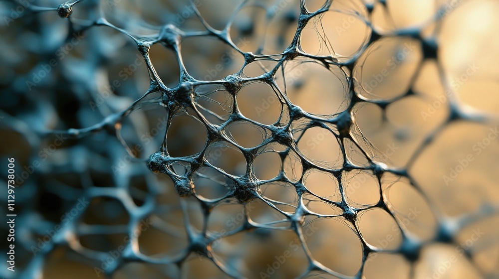 Mesmerizing Close-Up of Abstract Network Structure with Gigapixel Detail Mesmerizing Close-Up of Abstract Network Structure with Gigapixel Detail