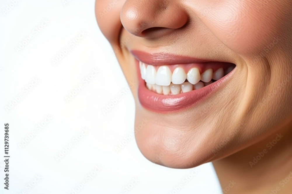 Obraz premium Radiant Smile: Perfect Teeth for a Confident Life