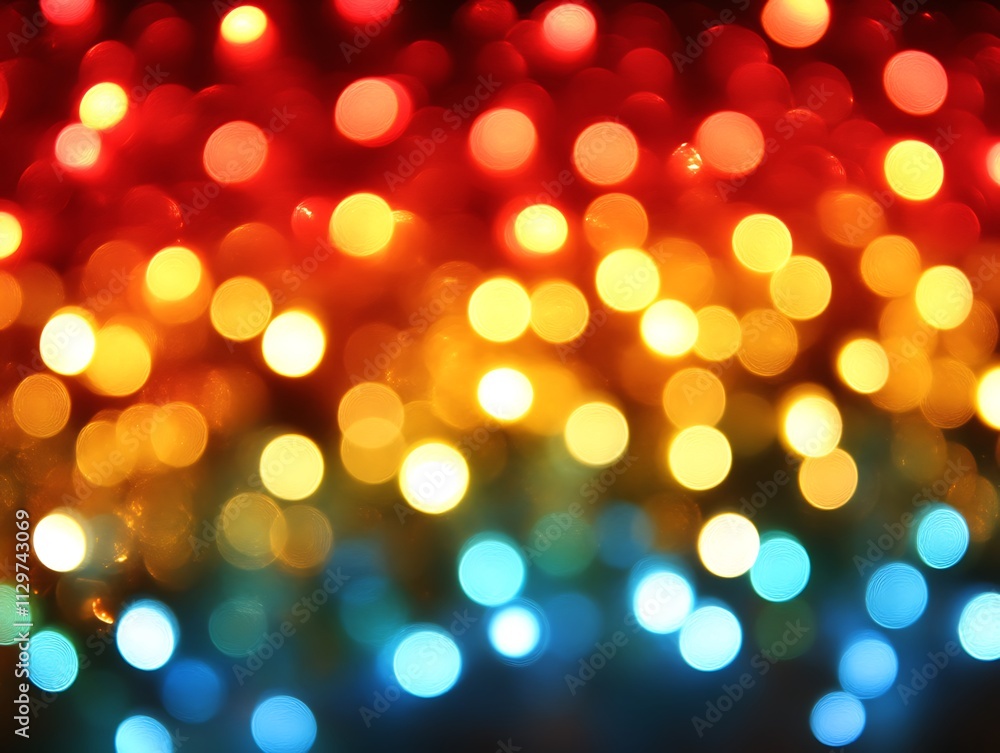 Fototapeta premium Abstract Colorful Bokeh Lights Background Image