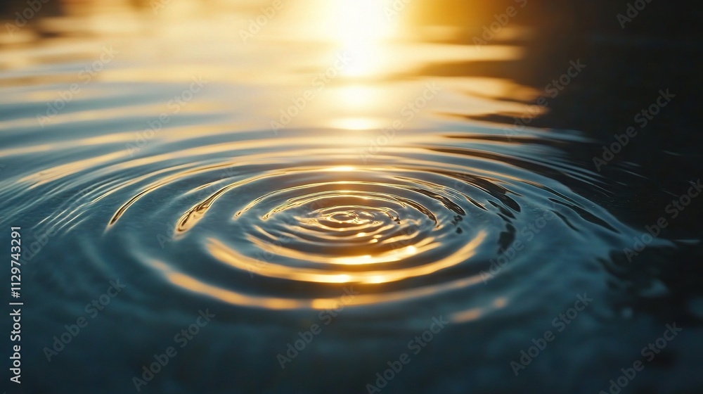 Soft Light Reflections on Water Ripples in Tranquil Pool Scene Soft Light Reflections on Water Ripples in Tranquil Pool Scene