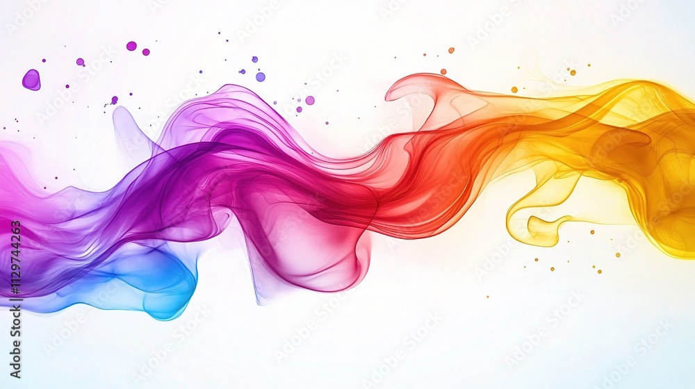 Smooth Abstract Gradient Flow of Vibrant Colors in Digital Artwork Smooth Abstract Gradient Flow of Vibrant Colors in Digital Artwork