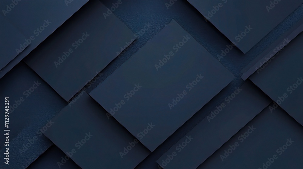 Dark Blue Geometric Abstract Background for Creative Projects