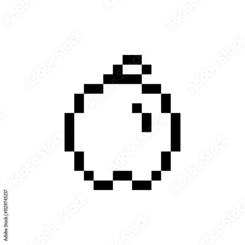 red apple pixel art for your needs