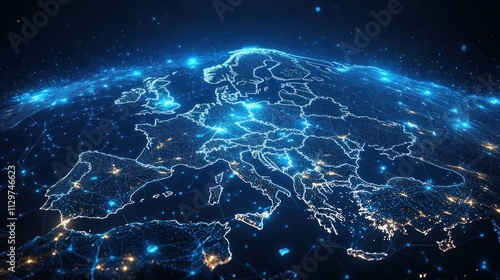 Europe Digital Network Map