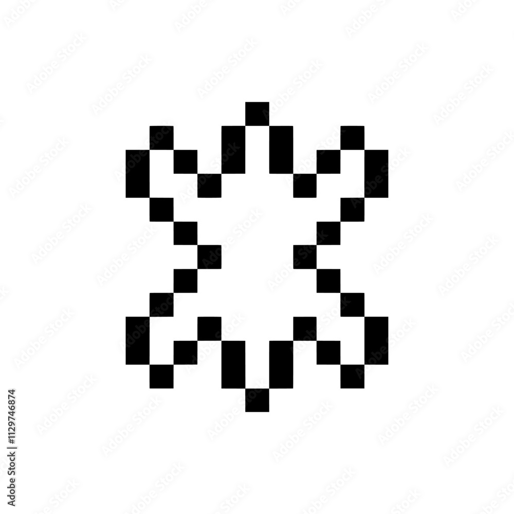 abstract shape retro pixel art abstract shape retro pixel art