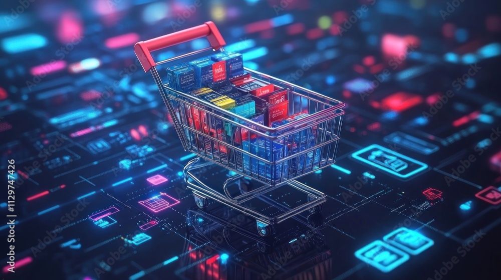 Shopping Cart on Digital Interface Shopping Cart on Digital Interface