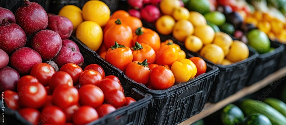 Fresh Produce at a Farmers Market Fresh Produce at a Farmers Market