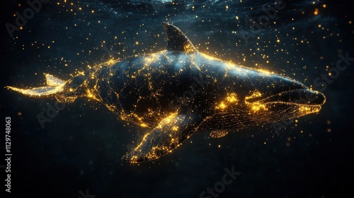 Whale Made of Stars