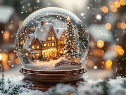 Snow Globe Christmas Village