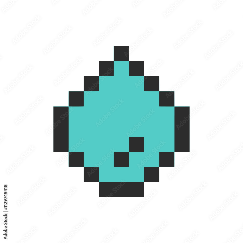fresh water droplet pixel art fresh water droplet pixel art