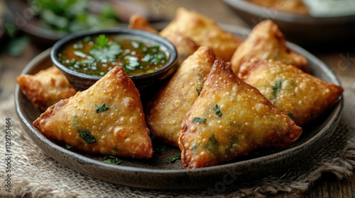 Crispy Samosas with Dipping Sauce