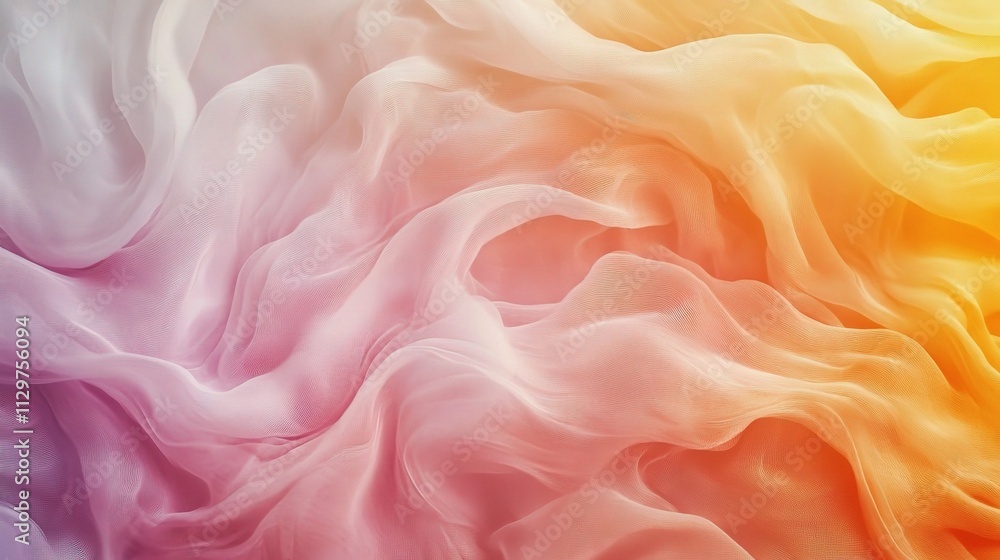 Obraz premium Soft Liquid Color Waves Background with Gentle Flowing Patterns