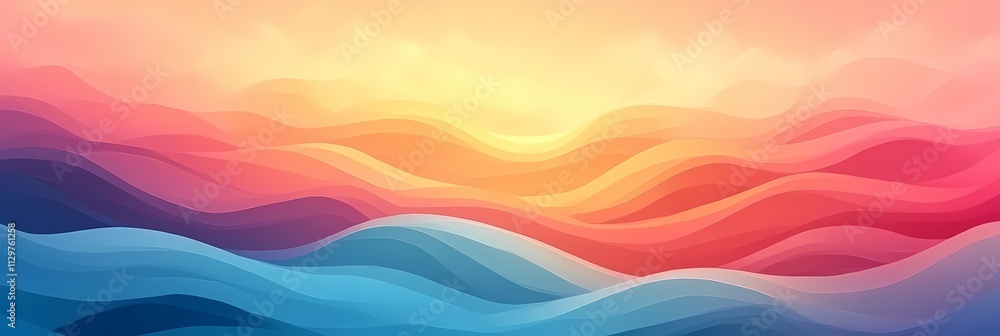 Enchanting Watercolor Wave Dreamscape Enchanting Watercolor Wave Dreamscape