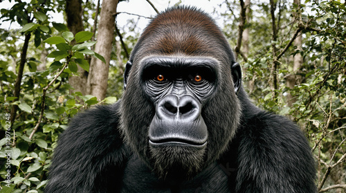 gorilla in wildlife photo