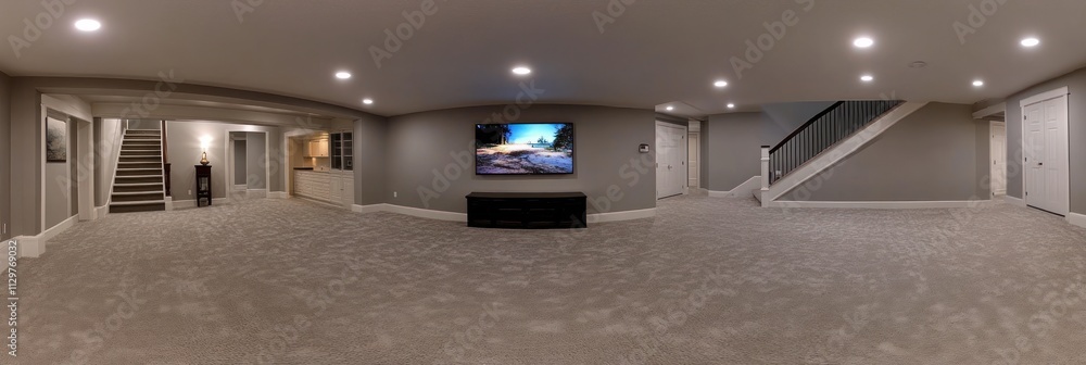 Finished Basement Interior Design With Modern Features Finished Basement Interior Design With Modern Features