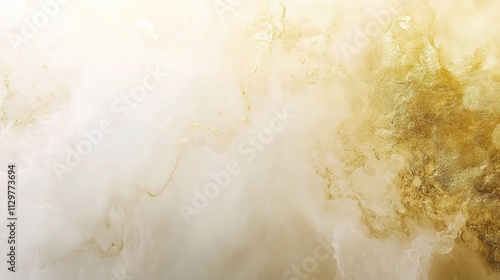 Elegant Gold and White Abstract Background for Creative Projects photo