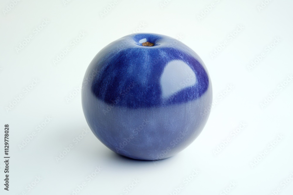 Stunning Blue Ceramic Sphere: A Study in Smoothness and Color Stunning Blue Ceramic Sphere: A Study in Smoothness and Color