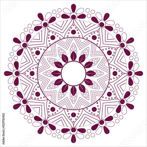 Very easy amp simple mandala design with black ampwhite
