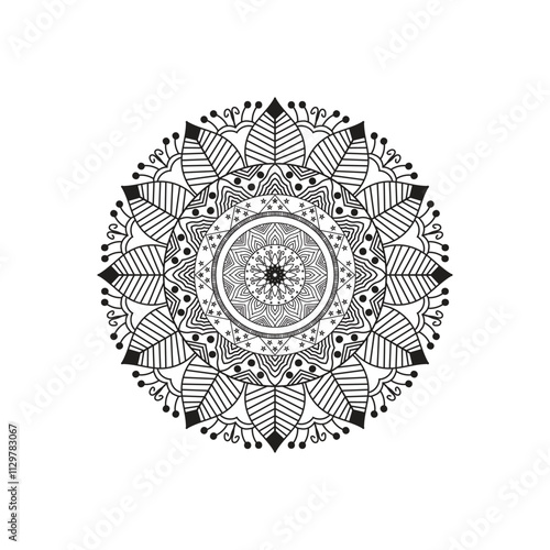 Very easy amp simple mandala design with black ampwhite
