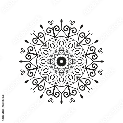 Very easy amp simple mandala design with black ampwhite
