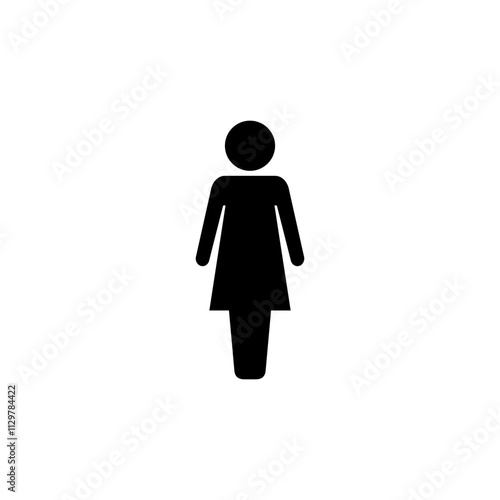 Female icon logo design. woman sign and symbol