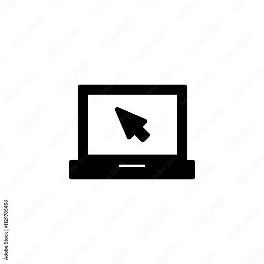 Laptop icon logo design. computer sign and symbol Laptop icon logo design. computer sign and symbol