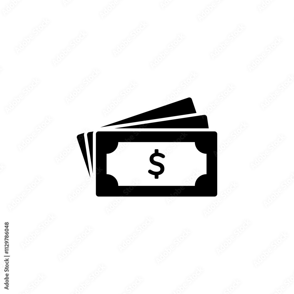 Money icon logo design. Money sign and symbol Money icon logo design. Money sign and symbol