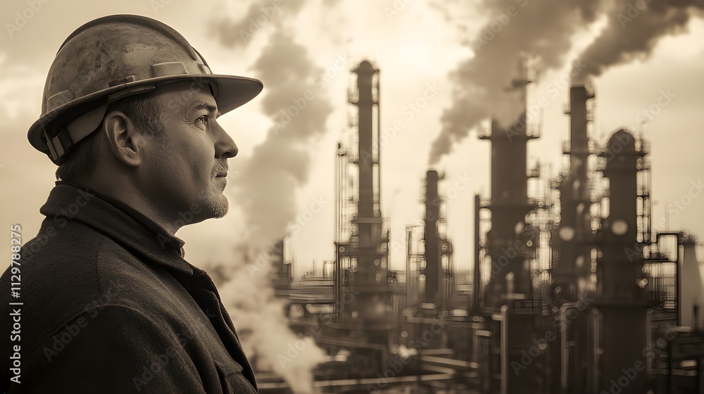 A detailed view of refinery pipelines, with visible steam and heat, showcasing the dynamic process of fuel refining and the industrial environment A detailed view of refinery pipelines, with visible steam and heat, showcasing the dynamic process of fuel refining and the industrial environment