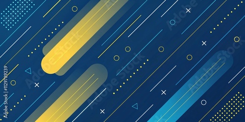 Colorful abstract background with different geometric patterns