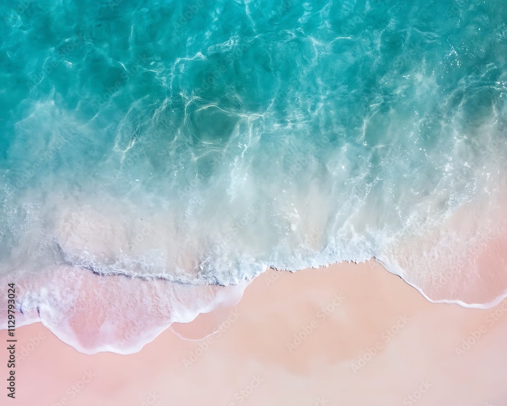 Fototapeta premium High-angle views of sea landscapes, Aerial View of Sand and Water Patterns