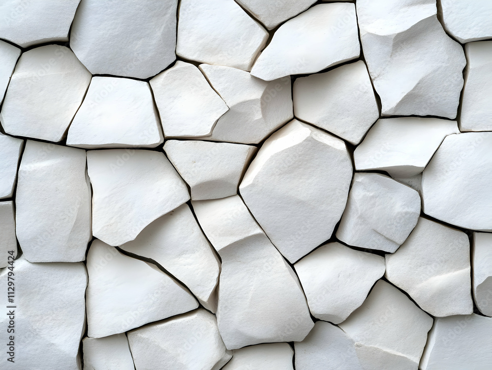 A close-up of cracked white stone wall, showcasing unique textures and patterns in modern architectural design. A close-up of cracked white stone wall, showcasing unique textures and patterns in modern architectural design.