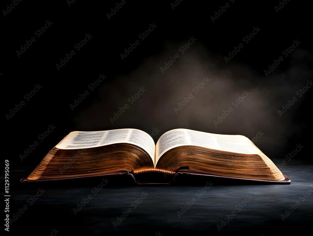 An open book illuminated against a dark background, symbolizing knowledge and enlightenment. An open book illuminated against a dark background, symbolizing knowledge and enlightenment.