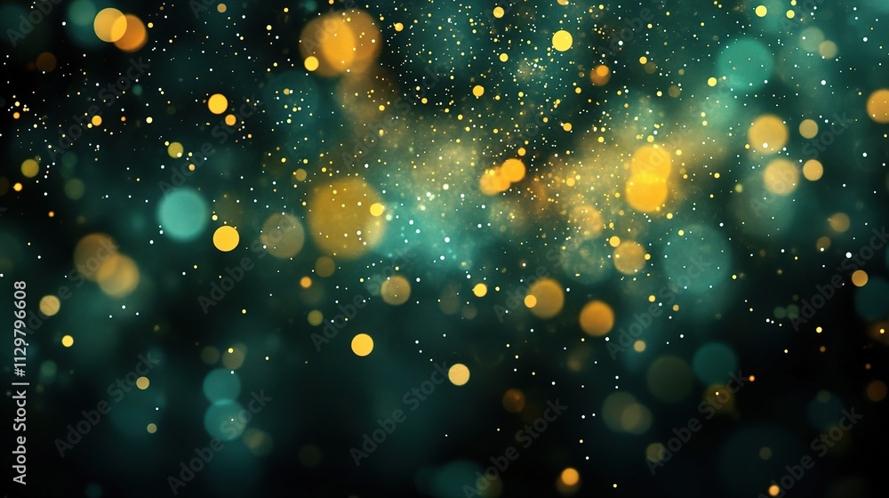 Abstract Green and Yellow Defocused Background of Nature Elements Abstract Green and Yellow Defocused Background of Nature Elements