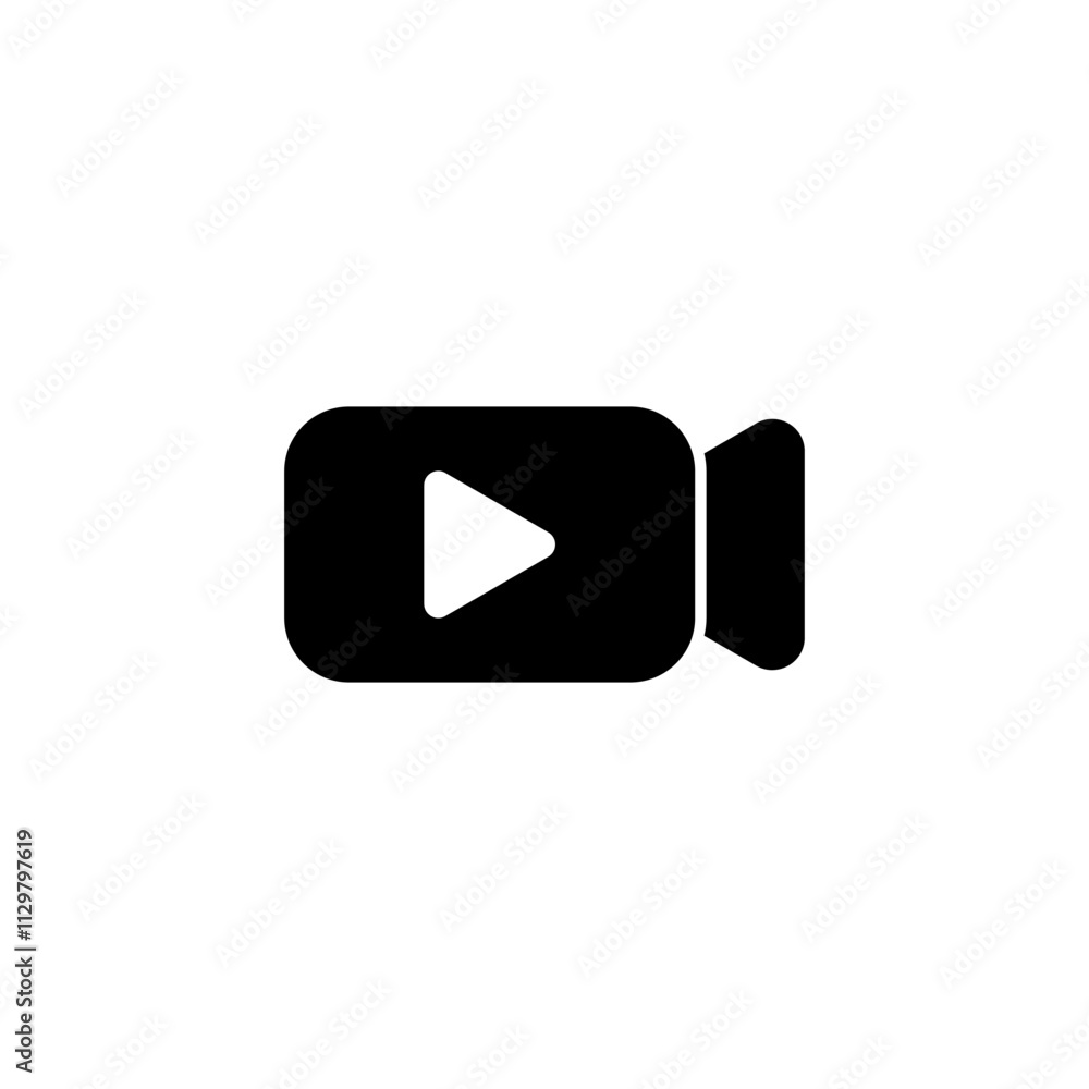 Video icon logo design. video camera sign and symbol. movie sign. cinema Video icon logo design. video camera sign and symbol. movie sign. cinema