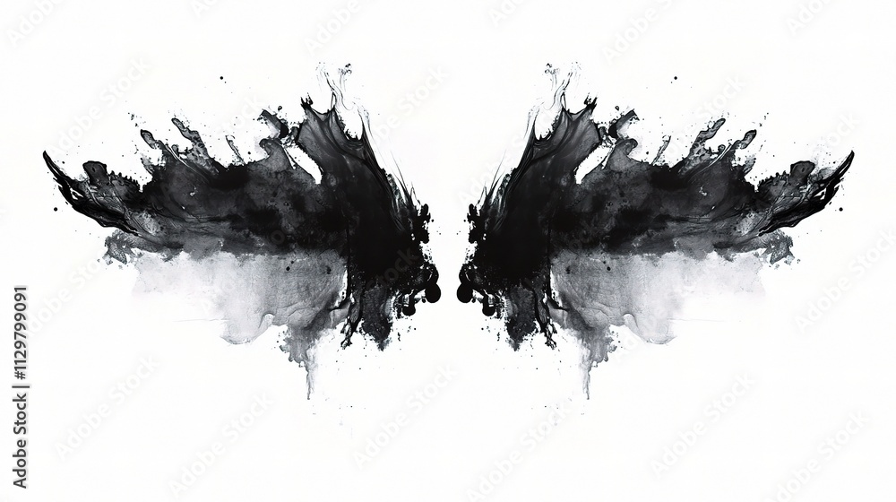 Stunning Abstract Ink Blot Design for Creative Visual Projects Stunning Abstract Ink Blot Design for Creative Visual Projects
