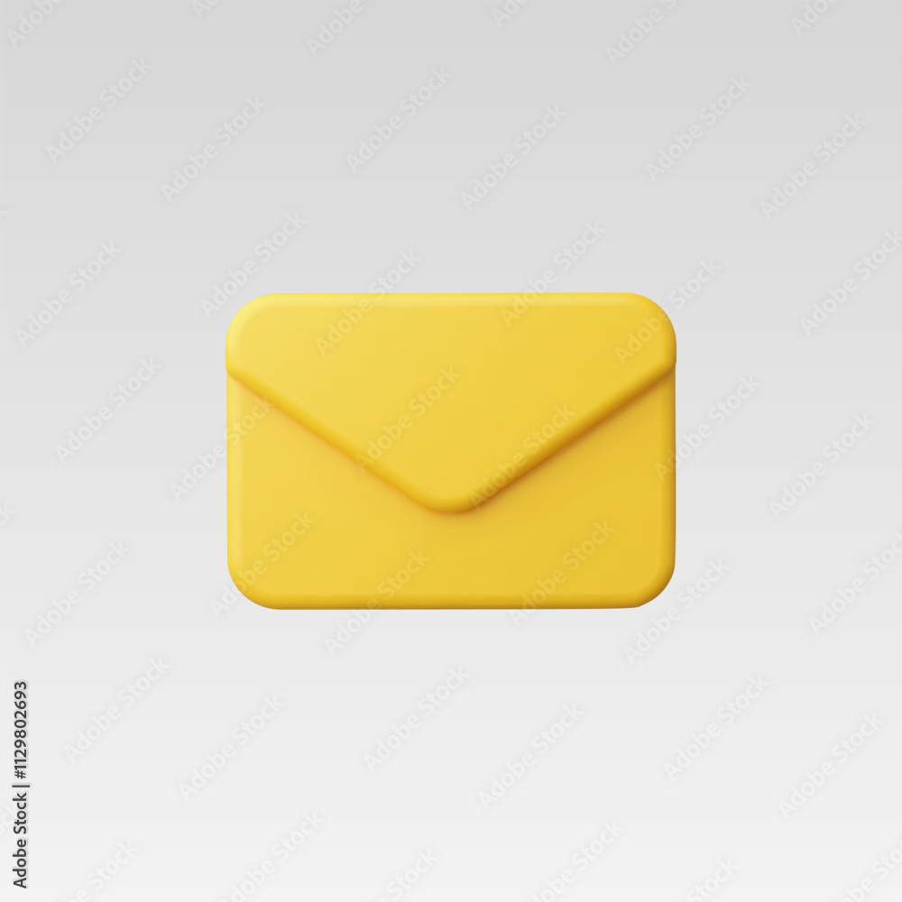 3d Realistic Message Icon vector illustration 3d Realistic Message Icon vector illustration