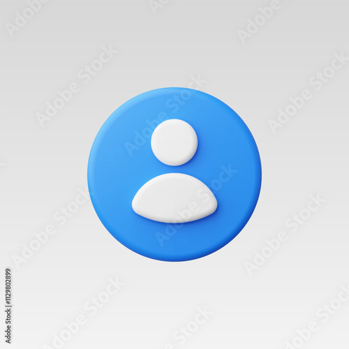 3d Realistic People or person Icon vector illustration