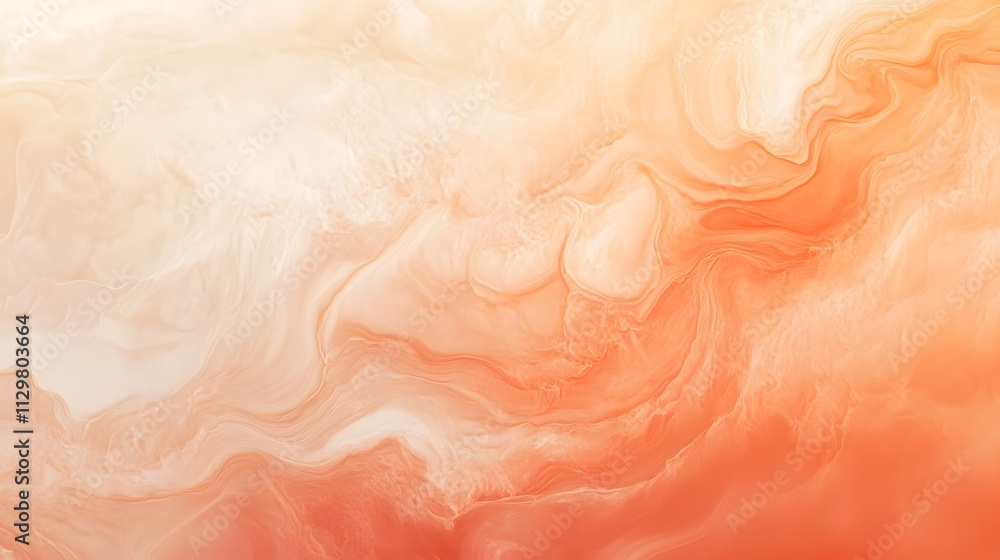 Obraz premium A pink and white abstract painting of a flower. The painting is full of curves and swirls, giving it a sense of movement and energy. The colors are bright and vibrant, creating a cheerful