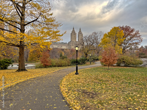 Obraz na płótnie Autumn in Central Park w salonie