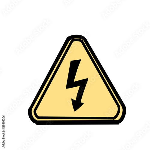 High voltage sign icon