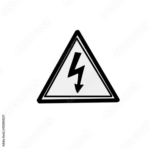 High voltage sign icon