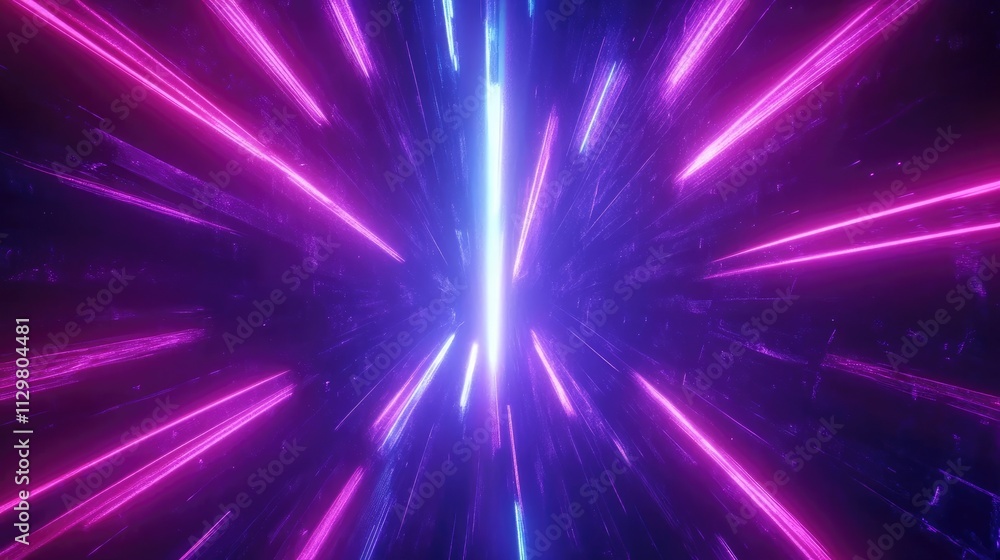 Neon lines rays of light in speed, vertical abstract glowing background. Dynamic effect futuristic cyberpunk digital fast movement bright laser blue purple backdrop, creative cosmic abstract motion. Neon lines rays of light in speed, vertical abstract glowing background. Dynamic effect futuristic cyberpunk digital fast movement bright laser blue purple backdrop, creative cosmic abstract motion.